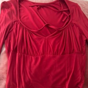 Long sleeve crop top